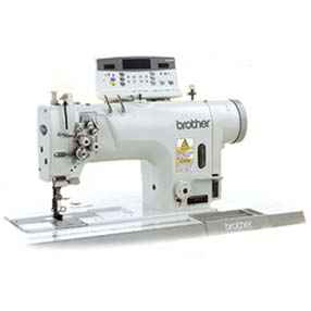 Промышленная двухигольная швейная машина BROTHER T-8450B  с игольным продвижением материала и обрезкой нити