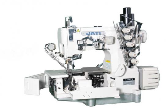 Плоскошовная швейная машина с плоской платформой, с прямым приводом, автоматической обрезкой JT- 5601D-EUT (5.6мм)