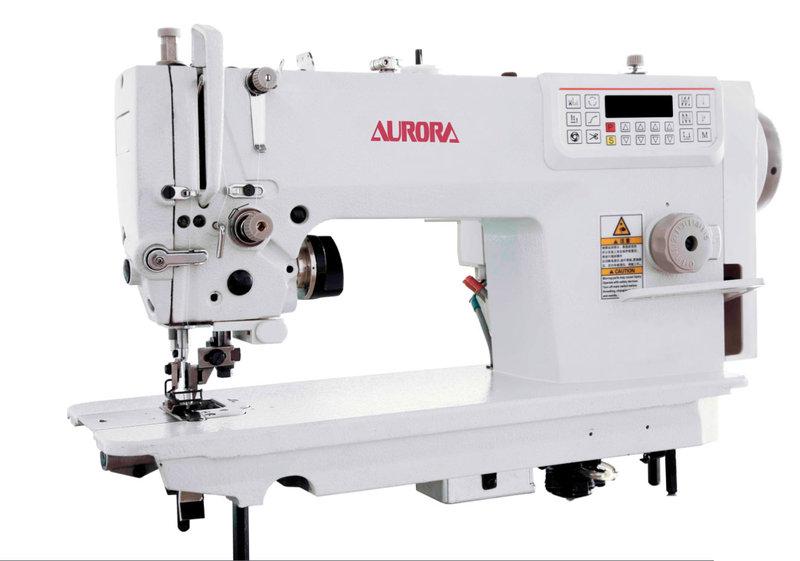 Прямострочная швейная машина с ножом обрезки края материала Aurora А-7510 (автоматические функции)