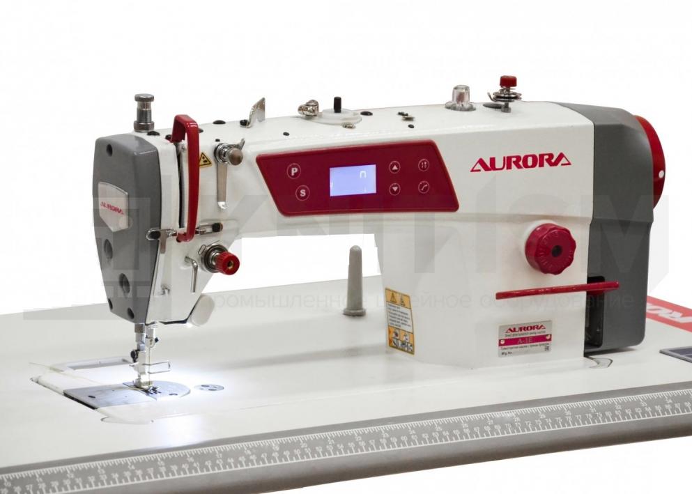 Прямострочная промышленная швейная машина Aurora A-1E для легких и средних материалов