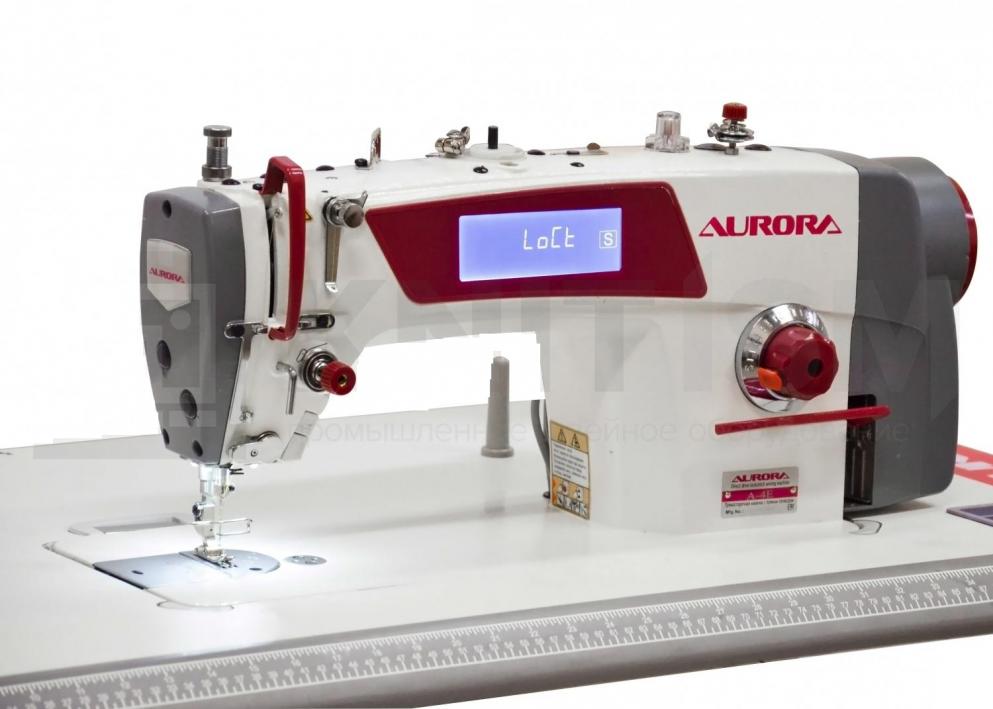 Прямострочнaя промышленная швейная машина Aurora A-4EH для средних и тяжелых материалов
