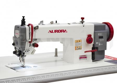 Прямострочная промышленная швейная машина с шагающей лапкой Aurora A-0302DE Увеличенный челнок